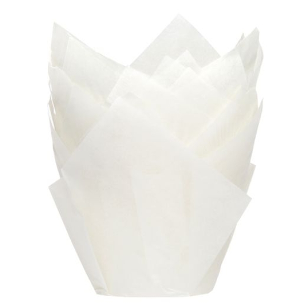 Tulip Cupcake Case - White